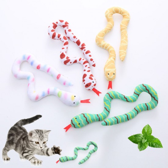 Wholesale Cat Toys Chew Soft Durable Toy Snake Personalized Interactive Pet Cat Plush Toy