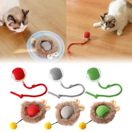 Automatic Pet Smart Interactive Self Electric Moving Chase Cat Rolling Ball Toy for Cats and Dogs