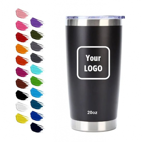 Custom logo 20oz multi-color stainless steel double wall vacuum insulation sports travel mug Tumbler