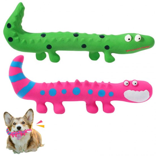 Pet Chew Toy Vocal Cat Dog Accompany Molar Lizard Chameleon Latex Train Bite-resistant Squeak Latex OPP Durable ORIGINAL CW-754