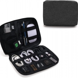 Large Capacity Portable Electronic Organizer Travel Carrying Digital Storage Gadget Bag Waterproof Cable Organizer Bag