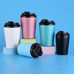 Trending 2024 260/380ml Portable Thermal Insulated Reusable Coffee Travel Tumbler Water Bottle Mug For Gifts Vacuum Tumbler