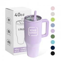 Factory Price Wholesale bulk Tumbler Hydrojug Leak Proof 40 oz Travel Mug Insulated Vacuum H2.0 40oz Tumbler With Handle