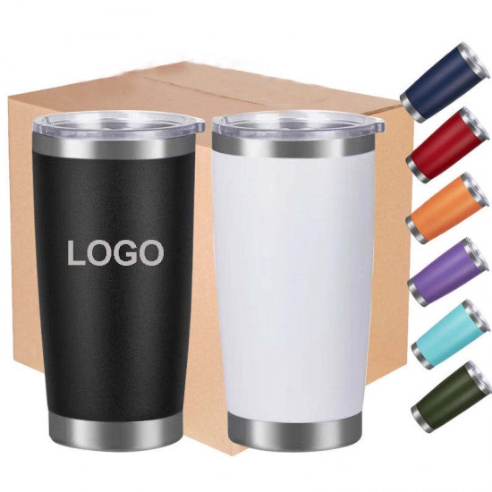 Factory Wholesale 20oz travel tumbler cups Double wall Vacuum Insulated Stainless Steel Coffee tumbler with lid