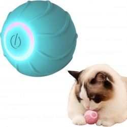 Rarewe Pet Toys Cat Teaser Ball Intelligent Automatic Rolling Jumping Ball Toy Rubber Interactive Smart Ball Toys For Cat Puppy