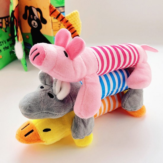 Custom Duck Pig Plush Dog Sound Toy Interactive Noise Pet Training Chew Toys Set Sustainable Plush for Cats