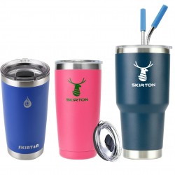 Skirton 20oz 20 Oz Custom Logo Double Wall Thermal Cup Vacuum Insulated Stainless Steel Tumbler With Magnetic Lid 30oz