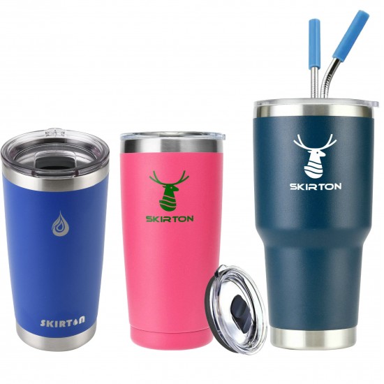 Skirton 20oz 20 Oz Custom Logo Double Wall Thermal Cup Vacuum Insulated Stainless Steel Tumbler With Magnetic Lid 30oz