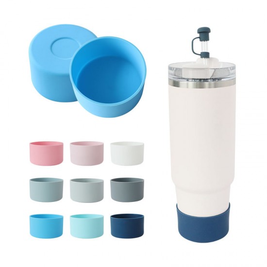 Wholesale Plain Bottle Sports Vacuum Flask Tumbler Silicone Protective Cover Bottom Boot For Thermos Water Bottle