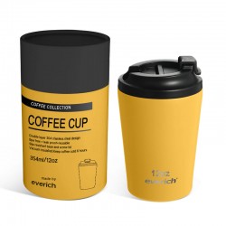 Flip lid 8oz 12 oz 16oz reusable cups Stainless steel insulated vacuum coffee mug for office home gifts