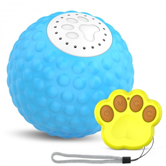 2024 New Rechargeable Interactive Pet Toy Ball for Cat Dog with LED Remote Control TPU Bounce Sound Cat Toy Ball