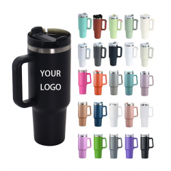 Custom Adventure metal cup Stainless Steel Vacuum cup 40oz Insulated Travel Mug Tumbler with Handle