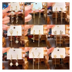 Korean Long Tassel Pearl S925 Silver Needle Earrings Popular Butterfly Flower Fashion Jewelry Earrings For Women