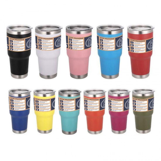 Original Magnetic Lid Coffee 20oz 30oz Cooler Cup In Bulk Stainless Steel Double Walled Tumbler Mugs Termos With Straw