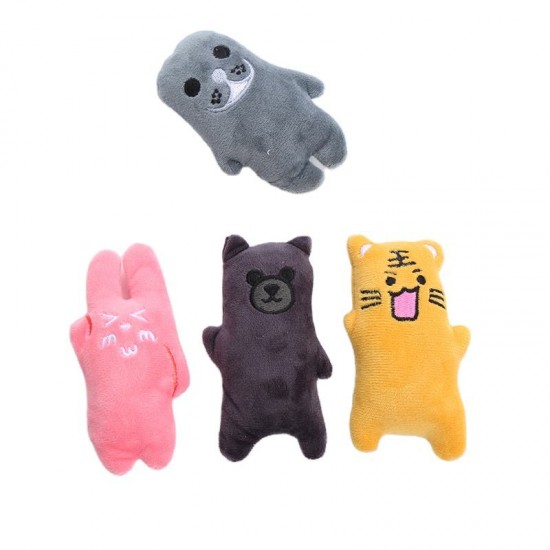 Hot Selling Funny Sound Interactive Catnip Paper Toy Feline's Favorite Animal Shaped Plush Toy for Cats Movement Pet Toy