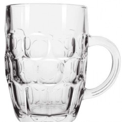 Wholesale 285 ml 530 ml 660 ml High Quality Soda Lime Glass Cheap Beer Mug Glass Cup With Handle