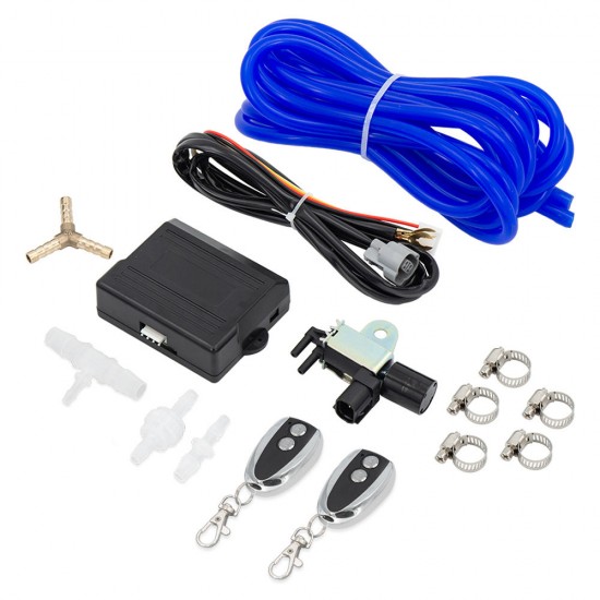 Universal Wireless Electronic Remote Exhaust Cutout Valve Controller Vacuum Set Car Accessories