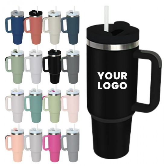 New 40oz Tumbler With Rainbow Handle Meoky 40oz Tumbler Hearts With Logo Bulk Insulated 2 Containers Tumbler Water Bottle