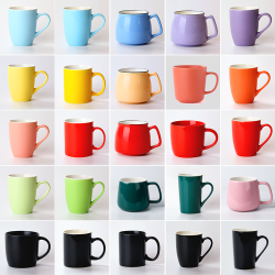 Custom Ceramic Brand Promotion Coffee Mug Cup Glazed Tazas Mugs For Cappuccino, Espresso, Latte, Cocoa, Milk,Tea