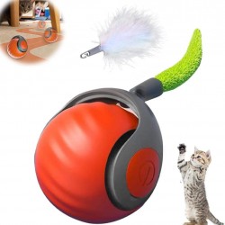 2025 New Arrival Smart Automatic Pet Gravity Dog Training Interactive Rolling Rechargeable Cat Toy Ball