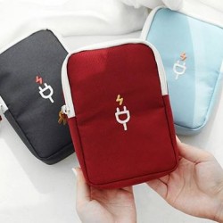 Travel Gadget Organizer Bag Portable digital cable bag Electronics Accessories Storage Carrying Case Pouch for USB power Bank