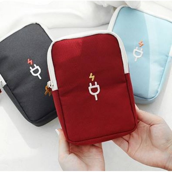 Travel Gadget Organizer Bag Portable digital cable bag Electronics Accessories Storage Carrying Case Pouch for USB power Bank