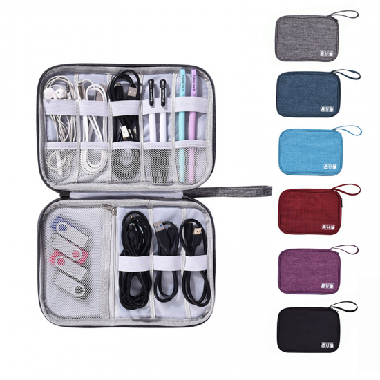 MKW4079 Portable Travel Gadget Digital Electronic Accessories Storage Cable Organizer Bag Cable Organizer Digital Storage Bag