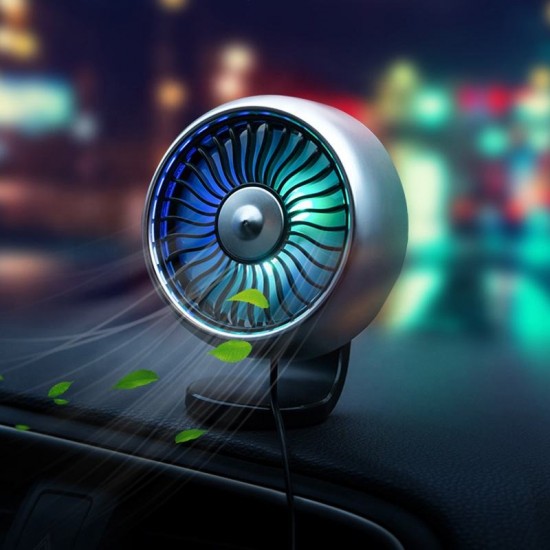 Original factory custom mini car fans other consumer electronics F102 new cool car gadgets accessories with atmosphere LED light