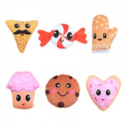 Pet Products Plush Toys for Dogs Cats Creative Baking Shape Interactive Puppy Chew Toy Dog Toys Wholesale