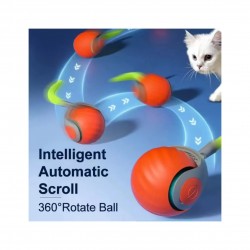 New Hot Sale 360° Smart Automatic Interactive Dog Smart Ball Toy Interactive Cat Toys Rolling Ball with USB Charger