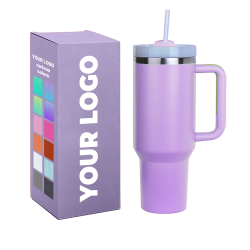 Well-designed Insulated Water Bottles OEM LOGO Vacuum Cup Wide Mouth 40 oz Tumbler With Handle thermal bottle