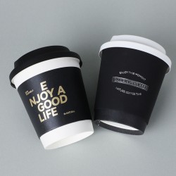 Custom Printed Disposable Paper Coffee Cup 6oz 8oz 10oz 16oz Double Wall Paper Cup