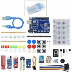 DIY Electronic Starter Kit for UNO R3 Arduino Circuit Board Electronics 12-in-1 Programmable Engineering Coding Education