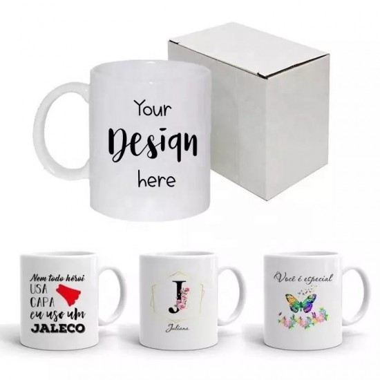 Y Wholesale Product Personalised 11oz Porcelain White Sublimation Blank Ceramic Cup Coffee Mug To Sublimate