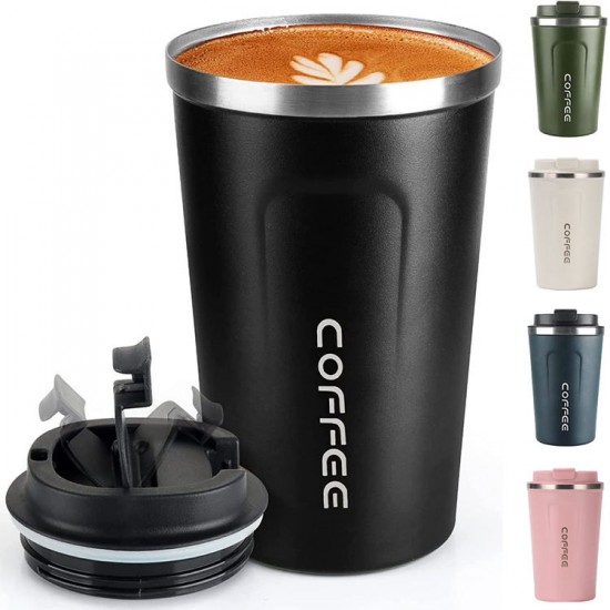 Custom Logo Stainless Steel LED Temperature Lid Travel Coffee Mug Leak-Proof Outdoor Digital Thermo Vacuum Insulated Tumbler Cup