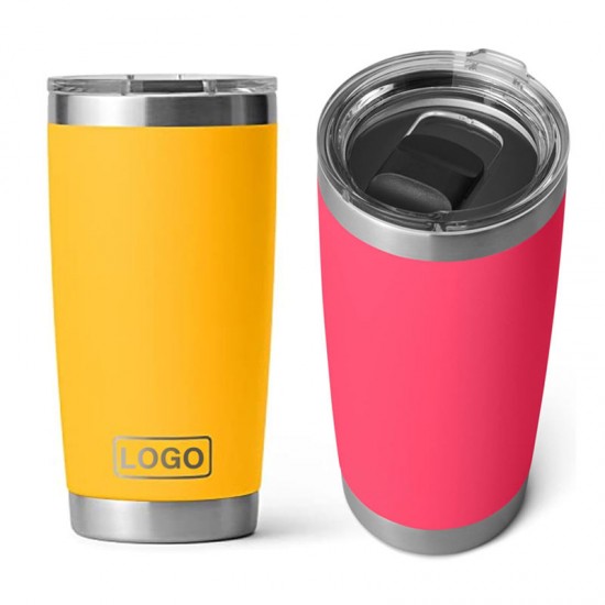 Multicolor stock 20oz Travel mug Stainless Steel Vacuum Insulated Double Wall custom logo Tumbler With Leakproof Lid